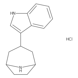 3-(8-azabicyclo[3.2.1]octan-3-yl)-1H-indole hydrochloride结构式