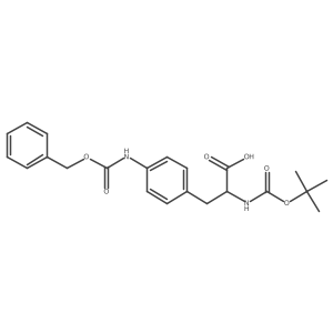 N-[(1,1-Dimethylethoxy)carbonyl]-4-[[(phenylmethoxy)carbonyl]amino]-D-phenylalanine结构式