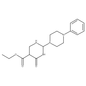 Ethyl 4-oxo-2-(4-phenylpiperazin-1-yl)-1,3-diazinane-5-carboxylate Structure