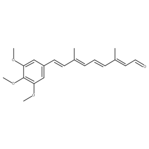 3,7-Dimethyl-9-(3,4,5-trimethoxy-phenyl)-nona-2,4,6,8-tetraenal Structure