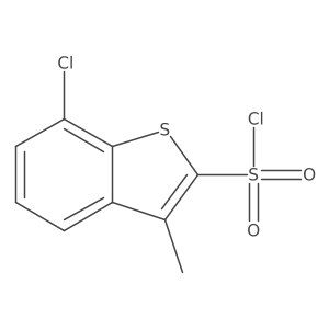 7-Chloro-3-methylbenzo[b]thiophene-2-sulfonyl chloride Structure