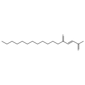 (3E)-3-heptadecene-2,5-dione Structure