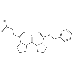 N-(benzyl-oxycarbonyl)-l-prolyl-l-prolylglycine结构式