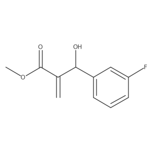 Methyl 2-((3-fluorophenyl)(hydroxy)methyl)acrylate结构式