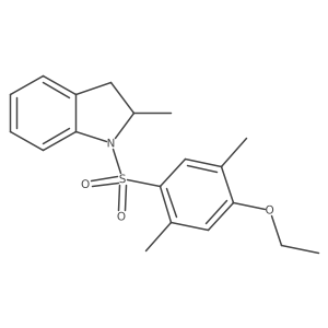 1-(4-ethoxy-2,5-dimethylbenzenesulfonyl)-2-methyl-2,3-dihydro-1H-indole结构式