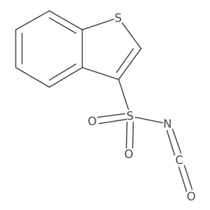 Benzothiophene-3-sulfonyl isocyanate Structure