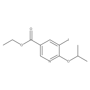 Ethyl 5-iodo-6-isopropoxynicotinate Structure