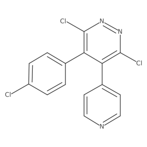 3,6-Dichloro-4-(4-chlorophenyl)-5-(pyridin-4-yl)pyridazine结构式