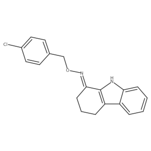 2,3,4,9-tetrahydro-1H-carbazol-1-one O-(4-chlorobenzyl)oxime Structure