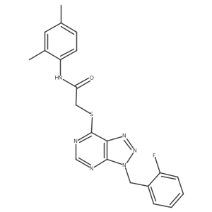 N-(2,4-dimethylphenyl)-2-((3-(2-fluorobenzyl)-3H-[1,2,3]triazolo[4,5-d]pyrimidin-7-yl)thio)acetamide Structure