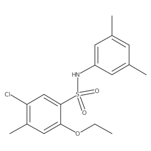 (3,5-Dimethylphenyl)[(5-chloro-2-ethoxy-4-methylphenyl)sulfonyl]amine Structure