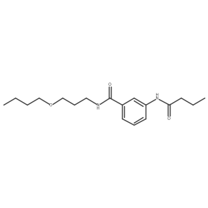 N-(3-Butoxypropyl)-3-[(1-oxobutyl)amino]benzamide结构式