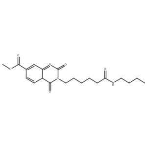 methyl 3-[6-(butylamino)-6-oxohexyl]-2,4-dioxo-4aH-quinazoline-7-carboxylate Structure