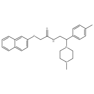 N-(2-(4-methylpiperazin-1-yl)-2-(p-tolyl)ethyl)-2-(naphthalen-2-yloxy)acetamide Structure