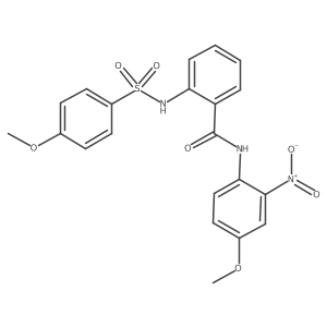 N-(4-methoxy-2-nitrophenyl)-2-(4-methoxybenzenesulfonamido)benzamide Structure