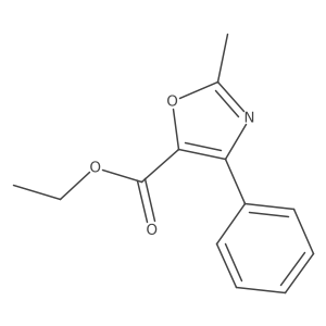 Ethyl 2-methyl-4-phenyloxazole-5-carboxylate结构式