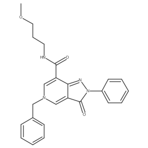 5-benzyl-N-(3-methoxypropyl)-3-oxo-2-phenyl-3,5-dihydro-2H-pyrazolo[4,3-c]pyridine-7-carboxamide Structure