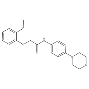 2-(2-methoxyphenoxy)-N-(4-morpholinophenyl)acetamide结构式