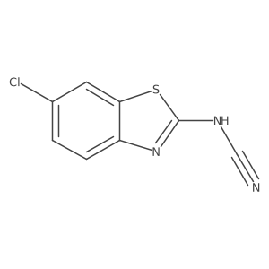 Cyanamide, N-(6-chloro-2-benzothiazolyl)- Structure