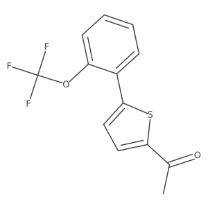 1-(5-(2-(Trifluoromethoxy)phenyl)thiophen-2-yl)ethanone结构式