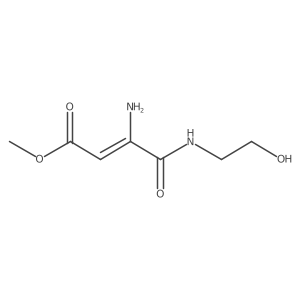 methyl (2Z)-3-amino-4-[(2-hydroxyethyl)amino]-4-oxobut-2-enoate Structure