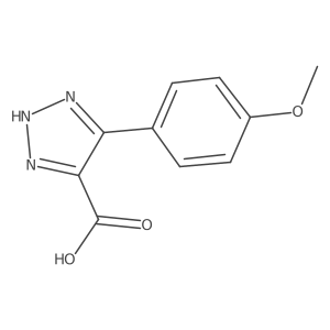 4-(4-Methoxyphenyl)-1H-1,2,3-triazole-5-carboxylic acid结构式