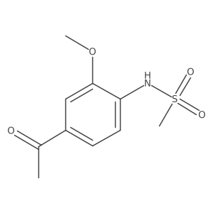 N-(4-Acetyl-2-methoxyphenyl)methanesulfonamide结构式