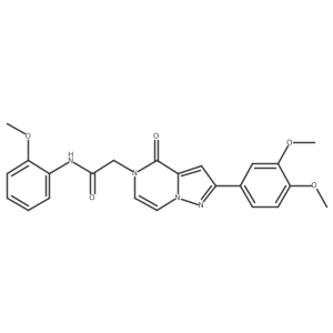 2-[2-(3,4-dimethoxyphenyl)-4-oxopyrazolo[1,5-a]pyrazin-5(4H)-yl]-N-(2-methoxyphenyl)acetamide Structure