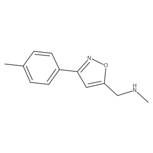 N-Methyl-1-(3-(p-tolyl)isoxazol-5-yl)methanamine Structure