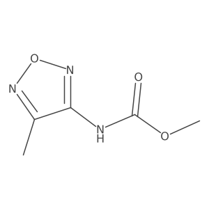 methyl N-(4-methyl-1,2,5-oxadiazol-3-yl)carbamate结构式