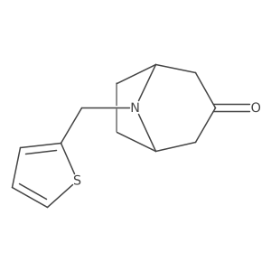 8-[(Thiophen-2-yl)methyl]-8-azabicyclo[3.2.1]octan-3-one Structure