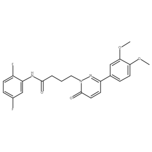 N-(2,5-difluorophenyl)-4-(3-(3,4-dimethoxyphenyl)-6-oxopyridazin-1(6H)-yl)butanamide Structure