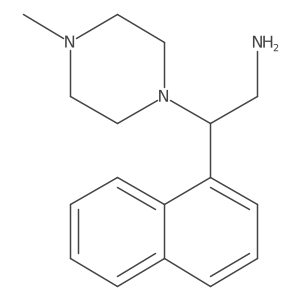 4-Methyl-I(2)-1-naphthalenyl-1-piperazineethanamine结构式