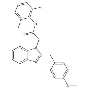 N-(2,6-dimethylphenyl)-2-[2-(4-methoxybenzyl)-1H-1,3-benzimidazol-1-yl]acetamide Structure