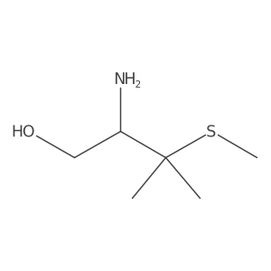 (2R)-2-Amino-3-methyl-3-methylsulfanylbutan-1-ol Structure