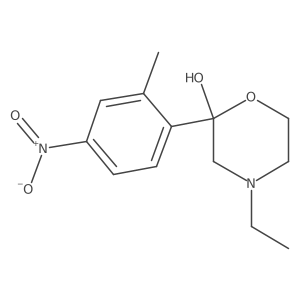 4-Ethyl-2-(2-methyl-4-nitrophenyl)-2-morpholinol结构式