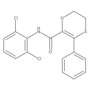 N-(2,6-dichlorophenyl)-3-phenyl-5,6-dihydro-1,4-oxathiine-2-carboxamide结构式