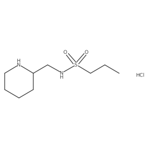 N-(piperidin-2-ylmethyl)propane-1-sulfonamide hydrochloride结构式