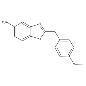 2-[(4-Methoxyphenyl)methyl]-5-benzoxazolamine Structure