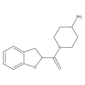1-(2,3-Dihydro-1-benzofuran-2-carbonyl)piperidin-4-amine Structure