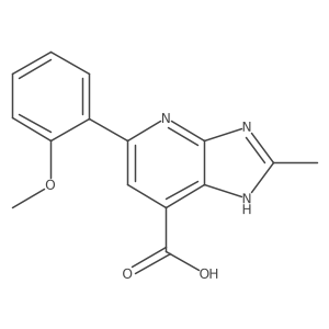 5-(2-methoxyphenyl)-2-methyl-3H-imidazo[4,5-b]pyridine-7-carboxylic acid Structure