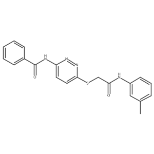 N-(6-((2-oxo-2-(m-tolylamino)ethyl)thio)pyridazin-3-yl)benzamide Structure