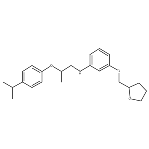 N-[2-(4-Isopropylphenoxy)propyl]-3-(tetrahydro-2-furanylmethoxy)aniline Structure