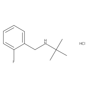 N-(2-Fluorobenzyl)-2-methyl-2-propanamine hydrochloride Structure