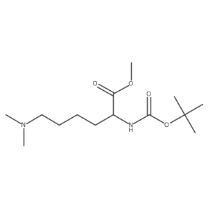 methyl (2S)-2-{[(tert-butoxy)carbonyl]amino}-6-(dimethylamino)hexanoate结构式