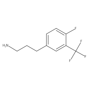 3-[4-Fluoro-3-(trifluoromethyl)phenyl]propan-1-amine结构式