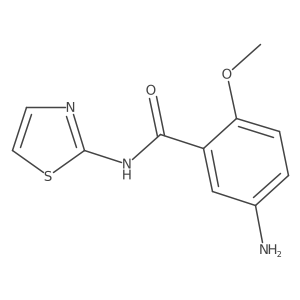 5-Amino-2-methoxy-N-(thiazol-2-yl)benzamide Structure