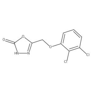 5-[(2,3-Dichlorophenoxy)methyl]-1,3,4-oxadiazol-2(3H)-one结构式