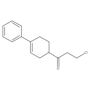 3-chloro-1-(4-phenyl-3,6-dihydropyridin-1(2H)-yl)propan-1-one Structure