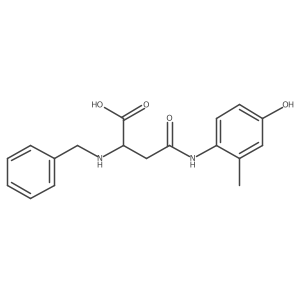 2-(Benzylamino)-4-((4-hydroxy-2-methylphenyl)amino)-4-oxobutanoic acid Structure